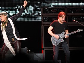 David Lee Roth, left, and Eddie Van Halen perform at Rexall Place in Edmonton.(QMI Agency file photo)