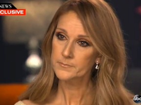 Celine Dion in an interview with ABC News. 

(Screengrab: ABC)