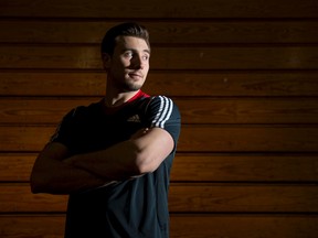 Canadian bobsledder Alex Kopacz, who just finished his first year on the World Cup circuit, says the adrenaline-charged sport demands ?a fine balance. You have to control that fear.? (CRAIG GLOVER, The London Free Press)