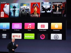 Apple CEO Tim Cook speaks during an Apple event in San Francisco in this March 9, 2015 file photo. REUTERS/Robert Galbraith/Files