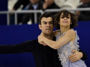 Lively's Meagan Duhamel (right) and Eric Radford of Canada perform during the pairs short program of the 2015 ISU World Figure Skating Championships at Shanghai Oriental Sports Center in Shanghai, on March 25, 2015.