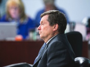 Toronto Mayor John Tory during a meeting of the executive committee at City Hall in Toronto Wednesday, March 25, 2015. (Ernest Doroszuk/Toronto Sun)