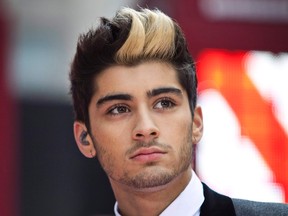 Former One Direction member Zayn Malik. 

REUTERS/Andrew Burton