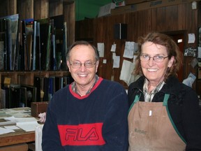 David and Wanda Pike, owners of European Art Glass, who will likely have their business bought out by the city when improvements to Marion and Archibald Street begin.