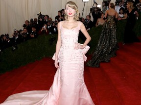 Taylor Swift at the Beyond Fashion Costume Institute Gala at the Metropolitan Museum of Art. (Andres Otero/WENN.com)