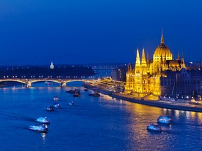 Budapest’s impressive Parliament building, perched on the Danube River, is even more extravagant inside — book ahead for tours. DOMINIC ARIZONA BONUCCELLI PHOTO