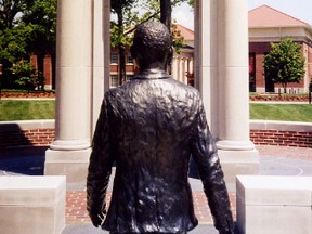 The statue of James Meredith is pictured on the University of Mississippi's campus. (lucianvenutian/Flickr photo via Wikipedia)