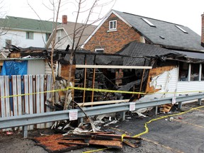 Kingston Fire and Rescue responded to 14 Drayton Ave. at 2 a.m. in Kingston, Ont. on Friday March 27, 2015. Steph Crosier/Kingston Whig-Standard/QMI Agency