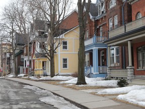 Houses line Sydenham Street in the newly declared Old Sydenham Heritage Conservation District. (Elliot Ferguson/The Whig-Standard)