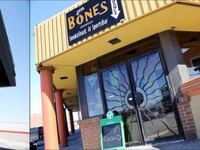 Future Shop and Dem Bones, both closed, are shown here Saturday, March 28, 2015. 
Emily Mountney-Lessard/The Intelligencer/QMI Agency