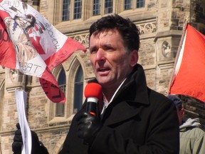 Paul Dewar rails against Bill C-51 during a Parliament Hill rally organized by Idle No More Ontario on Saturday, March 28, 2015.
AEDAN HELMER/ OTTAWA SUN/QMI AGENCY