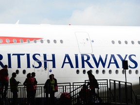 British Airways' new Airbus A380.

REUTERS/Paul Hackett