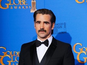 Actor Colin Farrell poses backstage during the 72nd Golden Globe Awards in Beverly Hills, California January 11, 2015.  REUTERS/Mike Blake