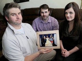 Linda Saya, 61, of Wallaceburg, far left in Disney photo, is one of only 12 people suspected to have a Creutzfeldt-Jakob Disease diagnosis in Canada this year. John Saya, left, brother Andrew and sister Kylie, are shocked at the speed in which the disease, a variant of Mad Cow Disease, has affected their mother.  Photo Taken, Wallaceburg, On., on Tuesday March 31, 2015. (Diana Martin, The Daily News)