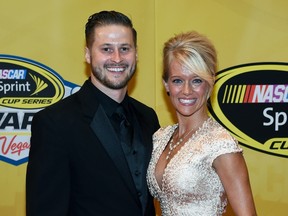 Luke Lambert (left), crew chief for the Richard Childress Racing team of Ryan Newman, has been hit with a massive $125,000 fine and suspended for six races. (Getty Images/AFP)