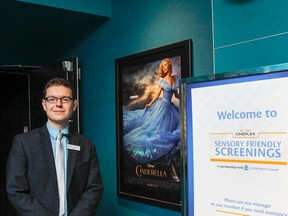 Robert Hoekstra, general manager of the Cineplex Odeon on Gardiners Road in Kingston, says the theatre will offer its first Sensory Friendly Screening, the recently released Cinderella, on Saturday, April 4, at 10:30 a.m. Julia McKay/The Kingston Whig-Standard/QMI Agency