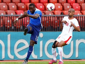 U.S. forward Jozy Altidore was shown a red card while facing Switzerland in a friendly on Tuesday. (REUTERS)