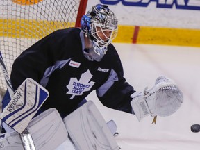 Toronto Maple Leafs goaltender James Reimer. (DAVE THOMAS/Toronto Sun)