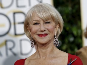 Actress Helen Mirren arrives at the 72nd Golden Globe Awards in Beverly Hills, California, in this file photo taken January 11, 2015.  REUTERS/Mario Anzuoni