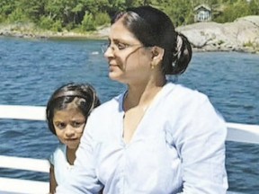 Nandini Jha and daughter Niyati.