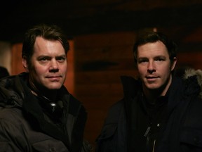 Ian Watson/For the Sudbury Star
Producer Kyle Mann (left) and director Rob Connolly shot the suspense thriller Backcountry in Sudbury.