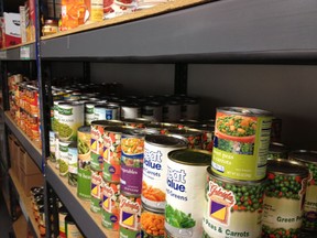 food bank shelves