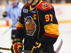 The Erie Otters' Connor McDavid prepares for a face off.  James Masters/Owen Sound Sun Times/QMI Agency