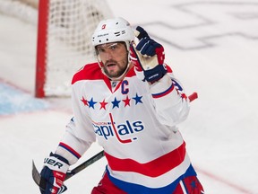 Not since Bobby Hull, in a very different National Hockey League, has anyone managed to accomplish what Alexander Ovechkin has done three times with the Washington Capitals. (QMI AGENCY/PHOTO)