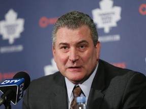 Toronto Maple Leafs interim head coach Peter Horachek. (JOHN E. SOKOLOWSKI/USA TODAY Sports)