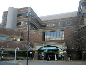 The entrance of the University of Alberta Hospital in Edmonton. EDMONTON SUN FILE