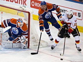 Martin Marincin played on a young,  fuzzy-cheeked defence against Calgary on Saturday (Codie McLachlan, Edmonton Sun).