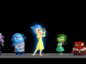 Fear, Sadness, Joy, Disgust and Anger from this summer's animated feature "Inside Out." (Courtesy Walt Disney Company)