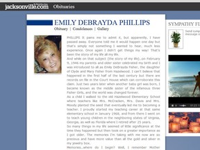 Emily DeBrayda Phillips, 69, wrote her own obituary that touched many and has been shared on social media. (legacy.com)