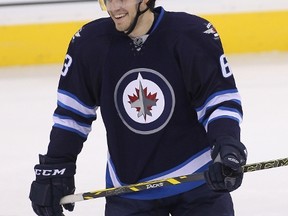 Ben Chiarot will replace Toby Enstrom in the lineup for the Jets in Minnesota Monday night