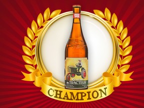 Le Trou du Diable's "La Saison du Tracteur" wins Sun Media and canoe.ca's Beer Madness contest.