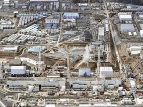 General aerial view of Tokyo Electric Power Co. (TEPCO)'s tsunami-crippled Fukushima Daiichi nuclear power plant in Fukushima prefecture, taken by Kyodo March 11, 2015.   REUTERS/Kyodo