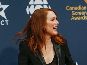 Actress Julianne Moore in a photo taken March 1 at the Canadian Screen Awards held in Toronto. Her film, Still Alice, is being shown in Chatham on Monday.