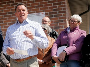 Emily Mountney-Lessard/The Intelligencer
Joe Kaehler, chairman of the Centre Hastings Disaster Relief Fund committee, is shown here in Madoc when the committee received a $2,500 donation, Tuesday, from the Insurance Bureau of Canada.