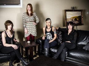 London heavy metal rockers Kittie, from left, Morgan Lander, Mercedes Lander, Trish Doan and Tara McLeod are celebrating 20 years in music industry next year with a documentary that is being directed by London native Rob McCallum, now living in Las Vegas.
