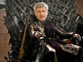 Prime Minister Stephen Harper as King Joffrey Baratheon.

(Original photo -REUTERS/Mark Blinch; edited by Julia Alexander)