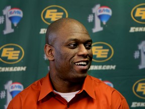 Eskimos GM Ed hervey., a former receiver in the CFL, commented on the rule changes Wednesday at the team's office. (Perry Mah, Edmonton Sun)
