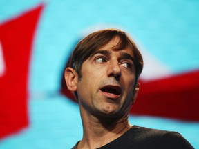 Zynga's Mark Pincus speaks during the Zynga Unleashed event at the company's headquarters in San Francisco in this Oct. 11, 2011 file photo.  REUTERS/Stephen Lam/Files