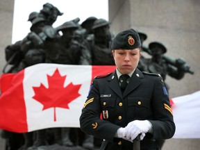 The launch of the 2015 National Sentry Program took place at the National War Memorial in Ottawa Thursday April 9, 2015.  Tony Caldwell/Ottawa Sun/QMI Agency