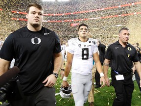 Former Oregon QB could be drafted second overall. (USA TODAY SPORTS)