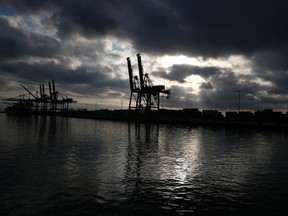 The Port of Los Angeles is seen at dawn in San Pedro, Calif., in this Aug. 20, 2014 file photo. (REUTERS/Lucy Nicholson/Files)