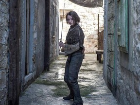 Maisie Williams as Arya Stark in the first images from HBO's "Game of Thrones" Season 5. (HBO/Facebook photo)