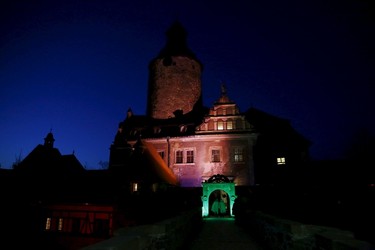 General view of Czocha Castle during the role play event in Sucha, west southern Poland April 9, 2015. Large-scale live action Harry Potter role play returns for a second edition as a Polish castle is transformed into a 'College of Wizardry' for four days. REUTERS/Kacper Pempel
