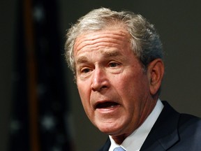 Kevin Lamarque/Reuters
Louis Delvoie writes that, in recent times, nowhere was Western arrogance and hubris more in evidence than in former U.S. president George W. Bush’s decision to invade Iraq in 2003. The three principal rationales advanced for the invasion make the whole enterprise a tragi-comedy.