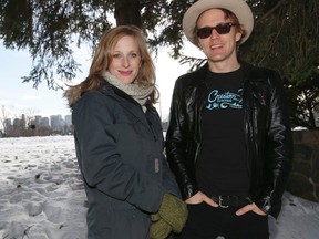 The band Whitehorse, husband and wife duo, Melissa McClelland and Luke Doucet, in Toronto, Ont. on Tuesday February 17, 2015. (Michael Peake/QMI Agency)