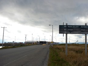 In this September 23, 2014 photo shows Cacouna's harbour along the St-Lawrence river in Cacouna, Quebec, Canada. In order to build an oil terminal that would start operating in 2018, the oil Canadian company TransCanada wants to build the East-Energy pipeline, a mega-pipeline that will carry crude oil from Alberta, to an oil terminal that would be built in Cacouna's harbor.  AFP PHOTO / Clement SABOURIN